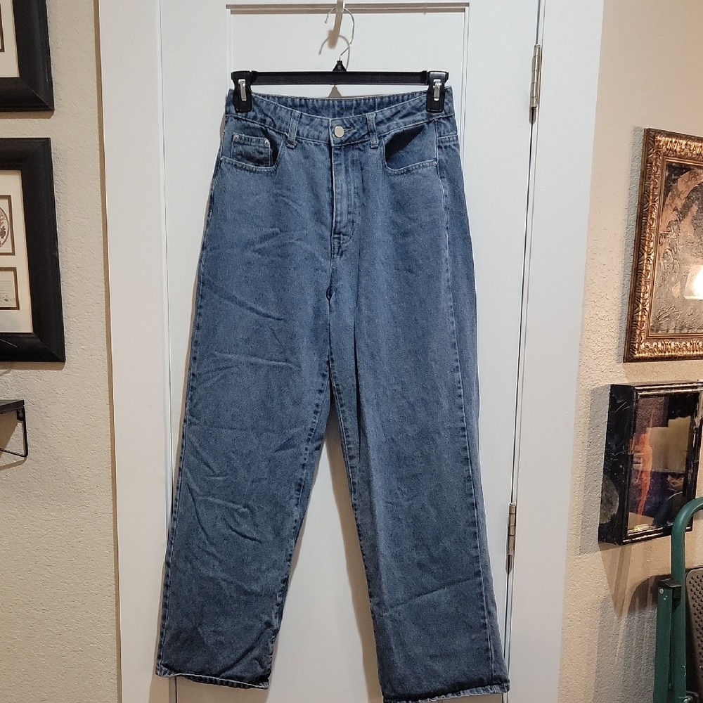 Women's Dazy Brand Blue Wide Leg Jeans Size L